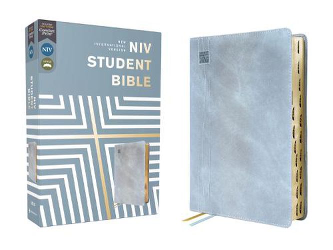 Cover image for NIV, Student Bible, Leathersoft, Teal, Thumb Indexed, Comfort Print