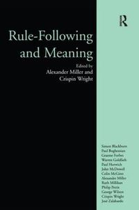 Cover image for Rule-Following and Meaning