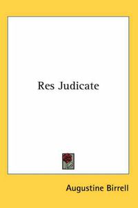 Cover image for Res Judicate