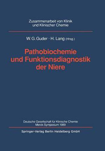 Cover image for Pathobiochemie Und Funktionsdiagnostik Der Niere