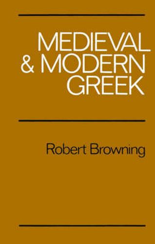 Cover image for Medieval and Modern Greek