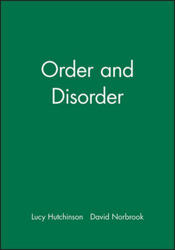 Cover image for Order and Disorder