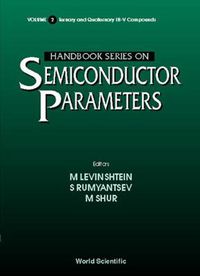 Cover image for Handbook Series On Semiconductor Parameters - Volume 2: Ternary And Quaternary Iii-v Compounds