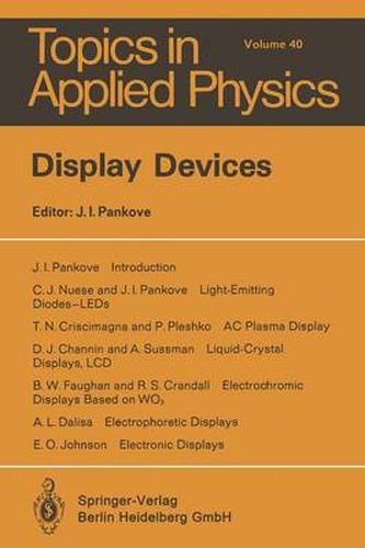 Cover image for Display Devices