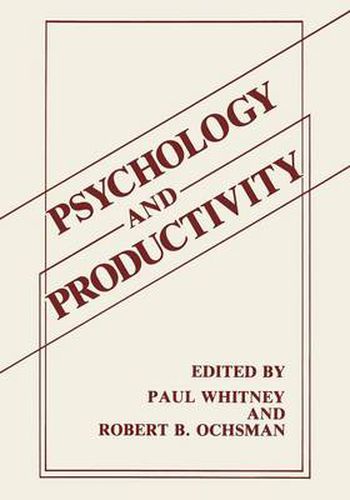 Cover image for Psychology and Productivity