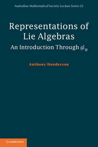 Cover image for Representations of Lie Algebras: An Introduction Through gln