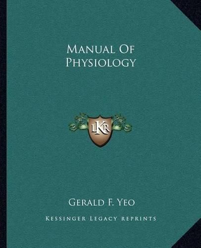 Cover image for Manual of Physiology