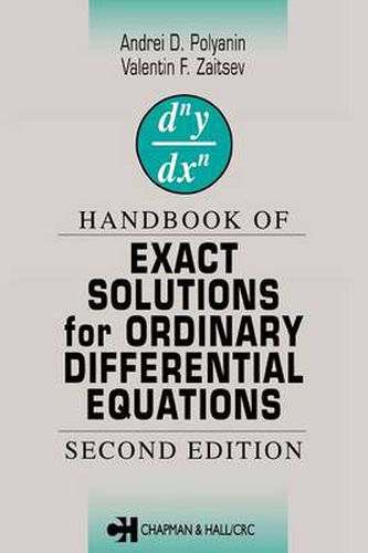 Cover image for Handbook of Exact Solutions for Ordinary Differential Equations