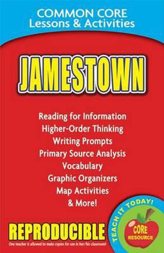 Cover image for Jamestown: Common Core Lessons & Activities