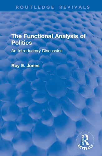 The Functional Analysis of Politics