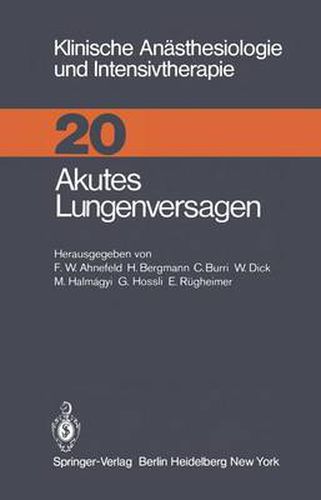 Cover image for Akutes Lungenversagen
