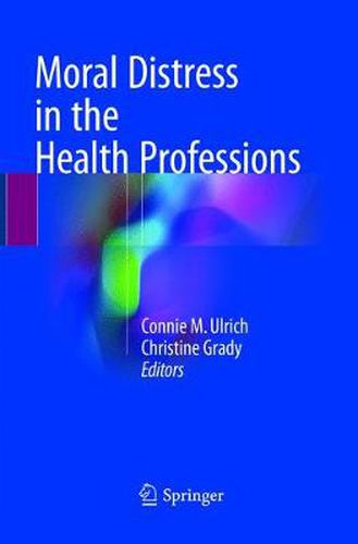 Cover image for Moral Distress in the Health Professions