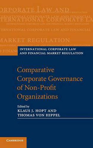Cover image for Comparative Corporate Governance of Non-Profit Organizations