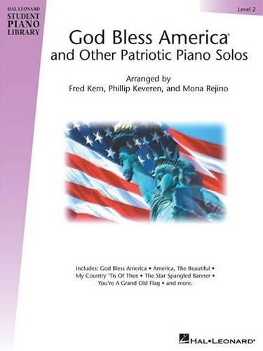 Cover image for God Bless America and Other Patriotic Piano Solos: Level 2