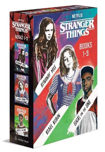 Cover image for Stranger Things Boxed Set, Books 1-3: Runaway Max, Rebel Robin, and Lucas on the Line