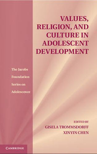 Cover image for Values, Religion, and Culture in Adolescent Development