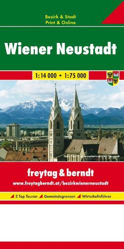 Cover image for Wiener Neustadt City Map 1:14 000 - 1:75 000