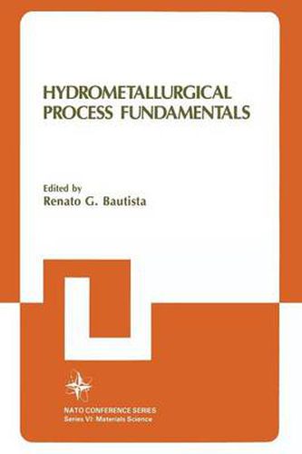 Cover image for Hydrometallurgical Process Fundamentals