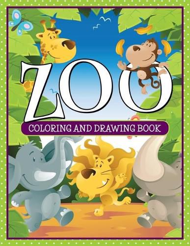 Cover image for Zoo Coloring and Drawing Book