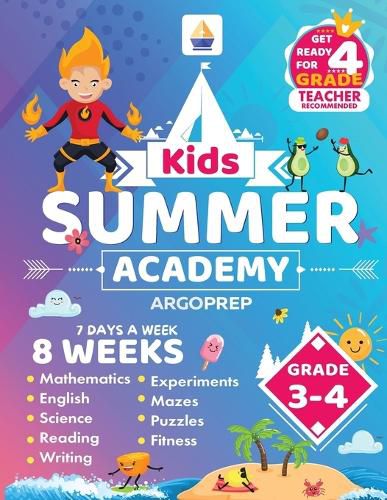 Cover image for Kids Summer Academy by ArgoPrep - Grades 3-4