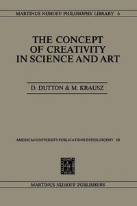 Cover image for The Concept of Creativity in Science and Art