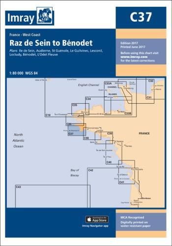 Cover image for Imray Chart C37: Raz de Sein to Benodet