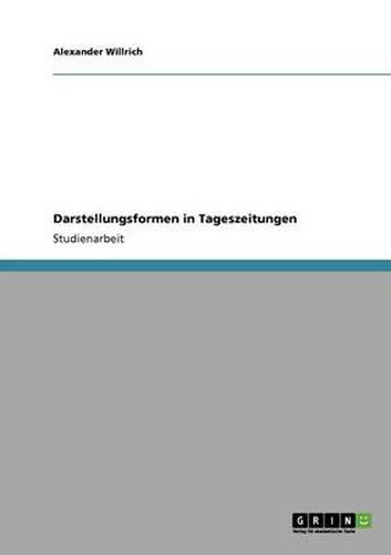 Cover image for Darstellungsformen in Tageszeitungen