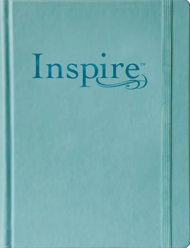 Cover image for NLT Inspire Bible Large Print, Tranquil Blue