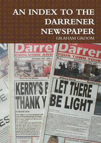 Cover image for AN Index to the Darrener Newspaper
