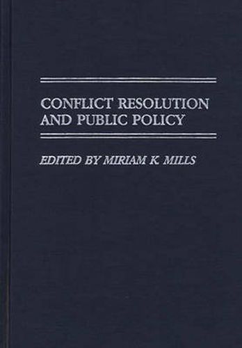 Cover image for Conflict Resolution and Public Policy