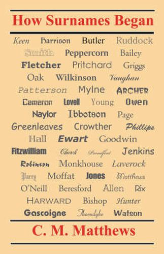 Cover image for How Surnames Began