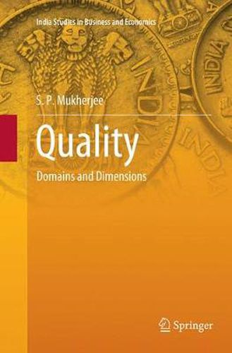 Cover image for Quality: Domains and Dimensions