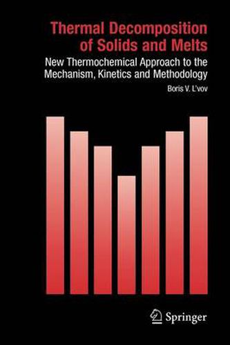 Cover image for Thermal Decomposition of Solids and Melts: New Thermochemical Approach to the Mechanism, Kinetics and Methodology