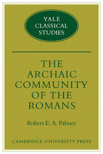 Cover image for The Archaic Community of the Romans