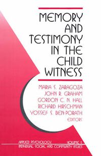 Cover image for Memory and Testimony in the Child Witness