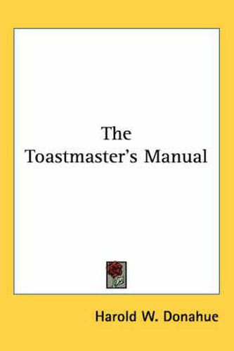 Cover image for The Toastmaster's Manual