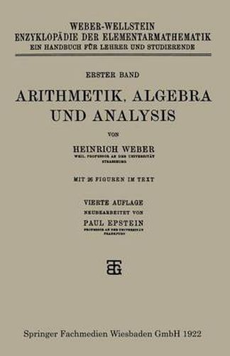 Cover image for Arithmetik, Algebra Und Analysis