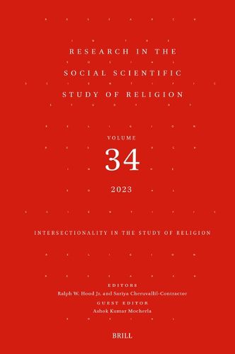 Cover image for Research in the Social Scientific Study of Religion, Volume 34