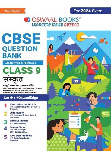 Cover image for Oswaal CBSE Class 9 Sanskrit Question Bank (2024 Exam)