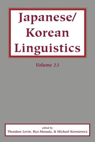 Cover image for Japanese/Korean Linguistics, Vol. 23