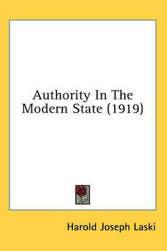 Authority in the Modern State (1919)