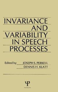 Cover image for invariance and Variability in Speech Processes