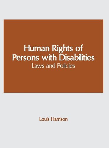 Human Rights of Persons with Disabilities: Laws and Policies