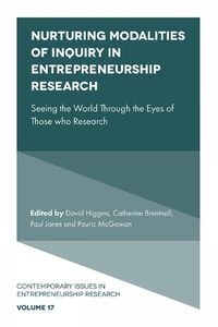 Cover image for Nurturing Modalities of Inquiry in Entrepreneurship Research