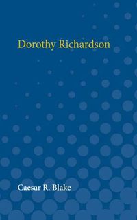 Cover image for Dorothy Richardson