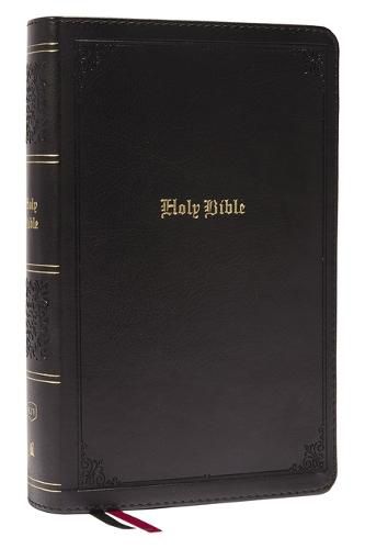 KJV, Personal Size Large Print Single-Column Reference Bible, Leathersoft, Black, Red Letter, Thumb Indexed, Comfort Print: Holy Bible, King James Version