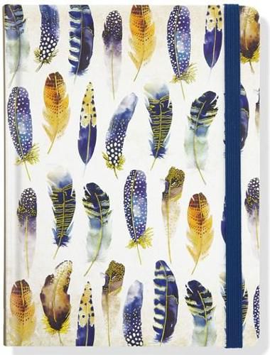 Cover image for Jrnl Mid Watercolor Feathers