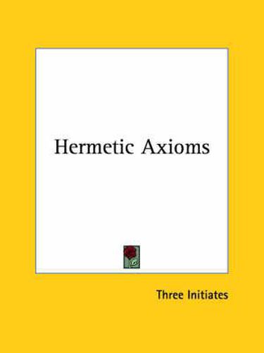 Cover image for Hermetic Axioms