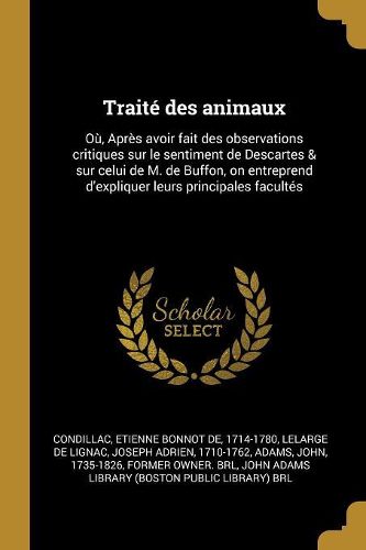 Cover image for Traite des animaux