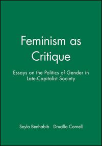 Cover image for Feminism as Critique